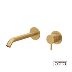Μπαταρία Νιπτήρα Τοίχου cosmo PVD Gold Brushed Inox 316L 6118-211