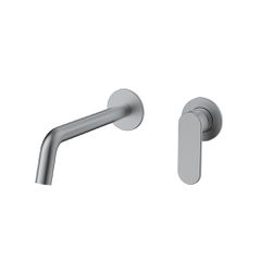 Orabella Oval Gun metal light - Μπαταρία νιπτήρος, εντοιχισμού 2 οπών 10483