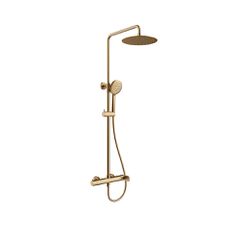 Orabella Oval Brushed gold - Στήλη ντουζ με στρόγγυλη κεφαλή Φ250 10473