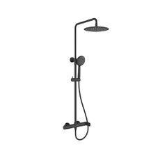 Orabella Aspen Black matt- Στήλη ντουζ με στρόγγυλη κεφαλή Φ250 10439
