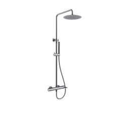 Orabella Marea Gun metal light - Στήλη ντουζ με στρόγγυλη κεφαλή Φ250 10425