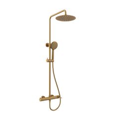 Orabella Preciosa Brushed gold - Στήλη ντουζ με στρόγγυλη κεφαλή Φ250 10391