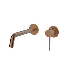Orabella Preciosa Brushed rose gold - Μπαταρία νιπτήρος, εντοιχισμού 2 οπών 10371