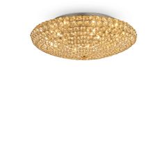 Φωτιστικό Οροφής KING PL9 Χρυσό Ideal Lux 073262