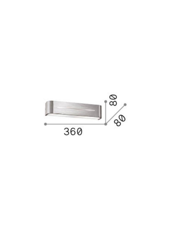 Απλίκα POSTA AP2 ALLUMINIO Ideal Lux 009940