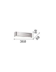 Απλίκα POSTA AP2 ALLUMINIO Ideal Lux 009940
