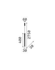 Κρεμαστό Φωτιστικό ULTRATHIN SP D040 ROUND ON-OFF Χρώμιο Ideal Lux 187662