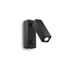 Απλίκα PAGE AP SQUARE Μαύρο Ideal Lux 142241