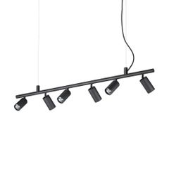 Κρεμαστό Φωτιστικό DYNAMITE SP6 ROUND Μαύρο Ideal Lux 231396