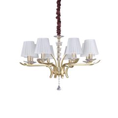 Κρεμαστό Φωτιστικό PEGASO SP8 Ορείχαλκος Ideal Lux 197739