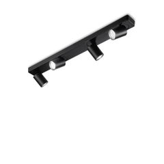 Φωτιστικό Οροφής RUDY PL4 ROUND Μαύρο Ideal Lux 229072
