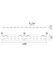 Ταινία LED STRIP LED 120 SMD 15W/M 3000K CRI90 IP65 Ideal Lux 272504