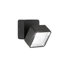 Απλίκα OMEGA AP SQUARE Μαύρο 4000K Ideal Lux 285535