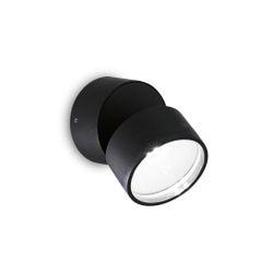 Απλίκα OMEGA AP ROUND Μαύρο 4000K Ideal Lux 285504