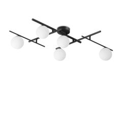 Φωτιστικό Οροφής ATLAS PL5 Μαύρο Ideal Lux 328218