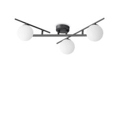 Φωτιστικό Οροφής ATLAS PL3 Μαύρο Ideal Lux 311357