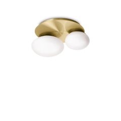 Φωτιστικό Οροφής NINFEA PL2 Ορείχαλκος Ideal Lux 293653