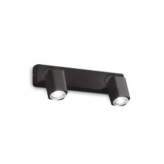 Απλίκα RUDY AP2 SQUARE Μαύρο Ideal Lux 321509