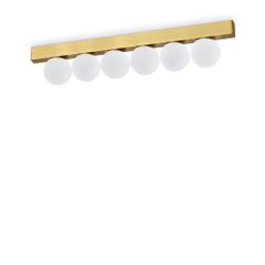 Φωτιστικό Οροφής BINOMIO LED PL6 Ορείχαλκος Ideal Lux 328263