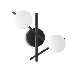 Απλίκα ATLAS AP2 Μαύρο Ideal Lux 365077