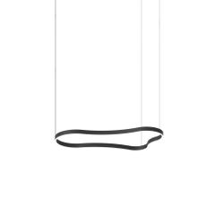 Κρεμαστό Φωτιστικό WAVES-2 SP Μαύρο Ideal Lux 345246
