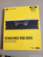Corsair Vengeance RGB DDR5 32GB RAM με 2x16GB Modules και Ταχύτητα 6000 για Desktop