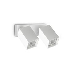 Απλίκα DYNAMITE AP2 SQUARE Λευκό Ideal Lux 371221