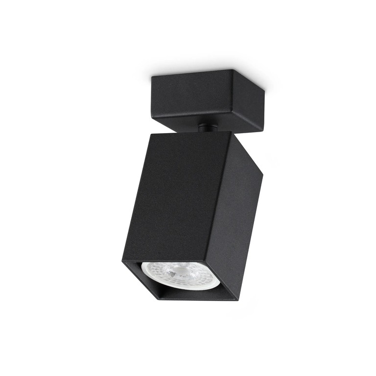 Απλίκα DYNAMITE AP1 SQUARE Μαύρο Ideal Lux 371191