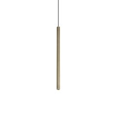 Κρεμαστό Φωτιστικό LOOK LED SP1 SQUARE D15 H400 ON-OFF Ορείχαλκος 3000K Ideal Lux 371139