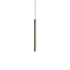 Κρεμαστό Φωτιστικό LOOK LED SP1 ROUND D16 H250 ON-OFF Ορείχαλκος 3000K Ideal Lux 371023