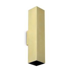 Απλίκα LOOK AP2 SQUARE D60 H300 Ορείχαλκος Ideal Lux 370439