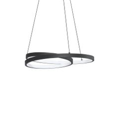 Κρεμαστό Φωτιστικό OZ SP D040 ON-OFF Μαύρο 3000K Ideal Lux 364957