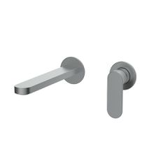Orabella Aspen Gun metal light - Μπαταρία νιπτήρος, εντοιχισμού 2 οπών 10450