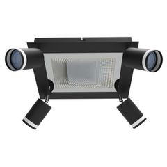 ΠΛΑΦΟΝΙΕΡΑ 9W 3000K+GU10 ΜΑΥΡΟ Spotlight 6997