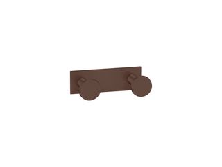 Sanco Bath Robe Hook & Door Stop Διπλό Άγκιστρο Wenge ανάγλυφο 00682-Α75