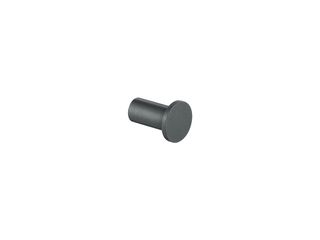 Sanco Bath Robe Hook & Door Stop Μονό Άγκιστρο Ανθρακί ανάγλυφο 00671-Μ118