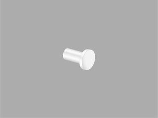 Sanco Bath Robe Hook & Door Stop Μονό Άγκιστρο Λευκό ματ 00671-Μ101