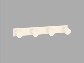 Sanco Bath Robe Hook & Door Stop Τετραπλό άγκιστρο Μπεζ ματ 00684-Μ102