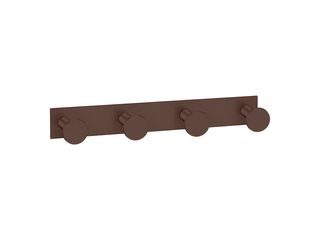 Sanco Bath Robe Hook & Door Stop Τετραπλό άγκιστρο Wenge ανάγλυφο 00684-Α75