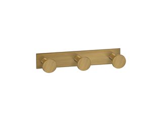 Sanco Bath Robe Hook & Door Stop Τριπλό Άγκιστρο Μπρονζέ ματ 00683-Μ25