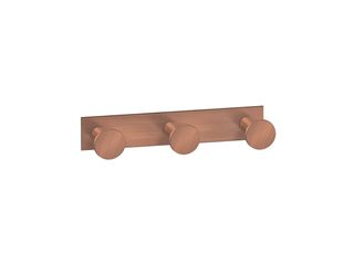 Sanco Bath Robe Hook & Door Stop Τριπλό Άγκιστρο Χάλκινο ματ 00683-Μ26