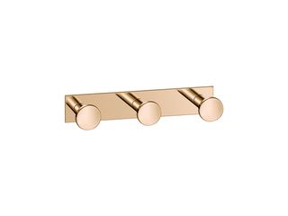 Sanco Bath Robe Hook & Door Stop Τριπλό Άγκιστρο PVD θερμό μπρονζέ γυαλιστερό 00683-PVD-01PL