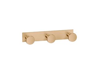 Sanco Bath Robe Hook & Door Stop Τριπλό Άγκιστρο PVD θερμό μπρονζέ βουρτσιστό 00683-PVD-01BR