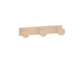 Sanco Bath Robe Hook & Door Stop Τριπλό Άγκιστρο Μόκα ματ 00683-M103