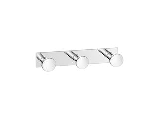 Sanco Bath Robe Hook & Door Stop Τριπλό Άγκιστρο Χρώμιο 00683-Α03