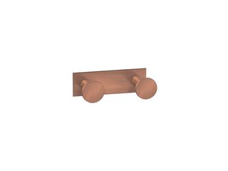 Sanco Bath Robe Hook & Door Stop Διπλό Άγκιστρο Χάλκινο ματ 00682-Μ26