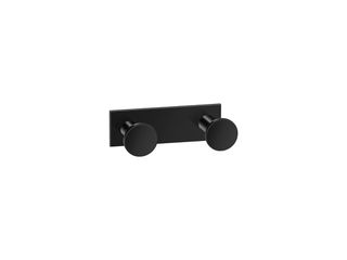 Sanco Bath Robe Hook & Door Stop Διπλό Άγκιστρο Μαύρο ματ 00682-Μ116