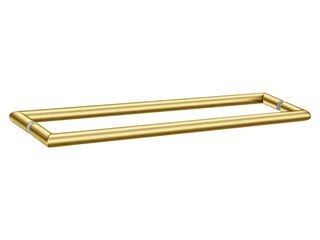 Sanco Glass Door Accessories Διπλή Λαβή / Πετσετοθήκη PVD χρυσό ορείχαλκο βουρτσιστό SET-GL0715-PVD-02BR