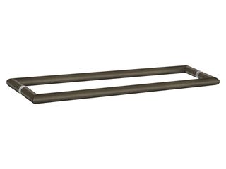 Sanco Glass Door Accessories Διπλή Λαβή / Πετσετοθήκη Σκούρο μπρονζέ ματ SET-GL0715-DM25