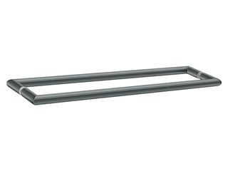 Sanco Glass Door Accessories Διπλή Λαβή / Πετσετοθήκη Ανθρακί ανάγλυφο SET-GL0715-Μ118